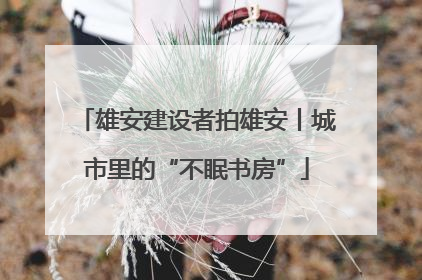 雄安建设者拍雄安丨城市里的“不眠书房”