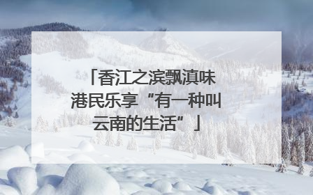 香江之滨飘滇味 港民乐享“有一种叫云南的生活”