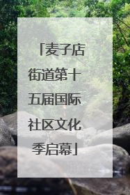 麦子店街道第十五届国际社区文化季启幕