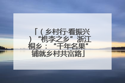 （乡村行·看振兴）“槜李之乡”浙江桐乡：“千年名果”铺就乡村共富路