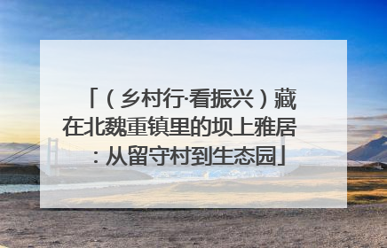 （乡村行·看振兴）藏在北魏重镇里的坝上雅居：从留守村到生态园