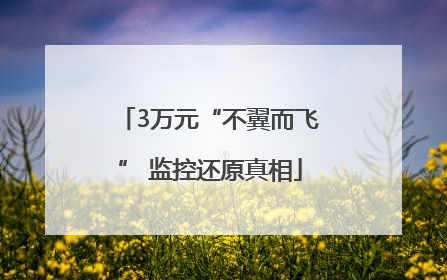 3万元“不翼而飞” 监控还原真相