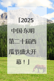 2025中国·东明第二十届西瓜节盛大开幕！