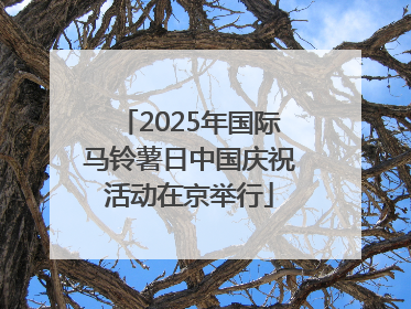 2025年国际马铃薯日中国庆祝活动在京举行