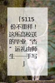 5115份不重样！这所高校送的毕业“杏”运礼由师生一一手写
