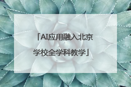 AI应用融入北京学校全学科教学
