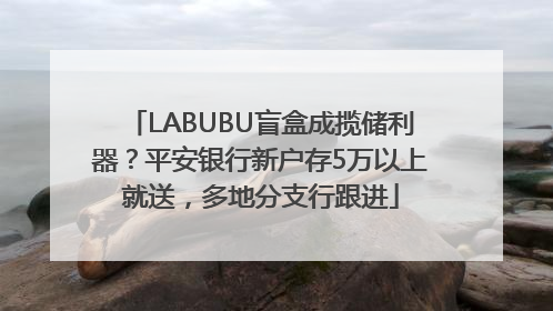 LABUBU盲盒成揽储利器？平安银行新户存5万以上就送，多地分支行跟进