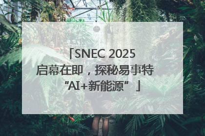 SNEC 2025启幕在即，探秘易事特“AI+新能源”