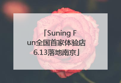 Suning Fun全国首家体验店6.13落地南京